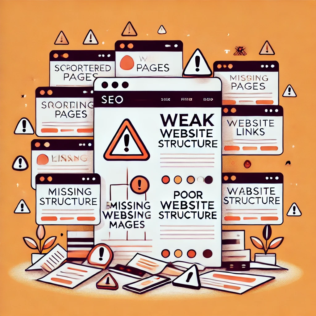 unoptimised website design